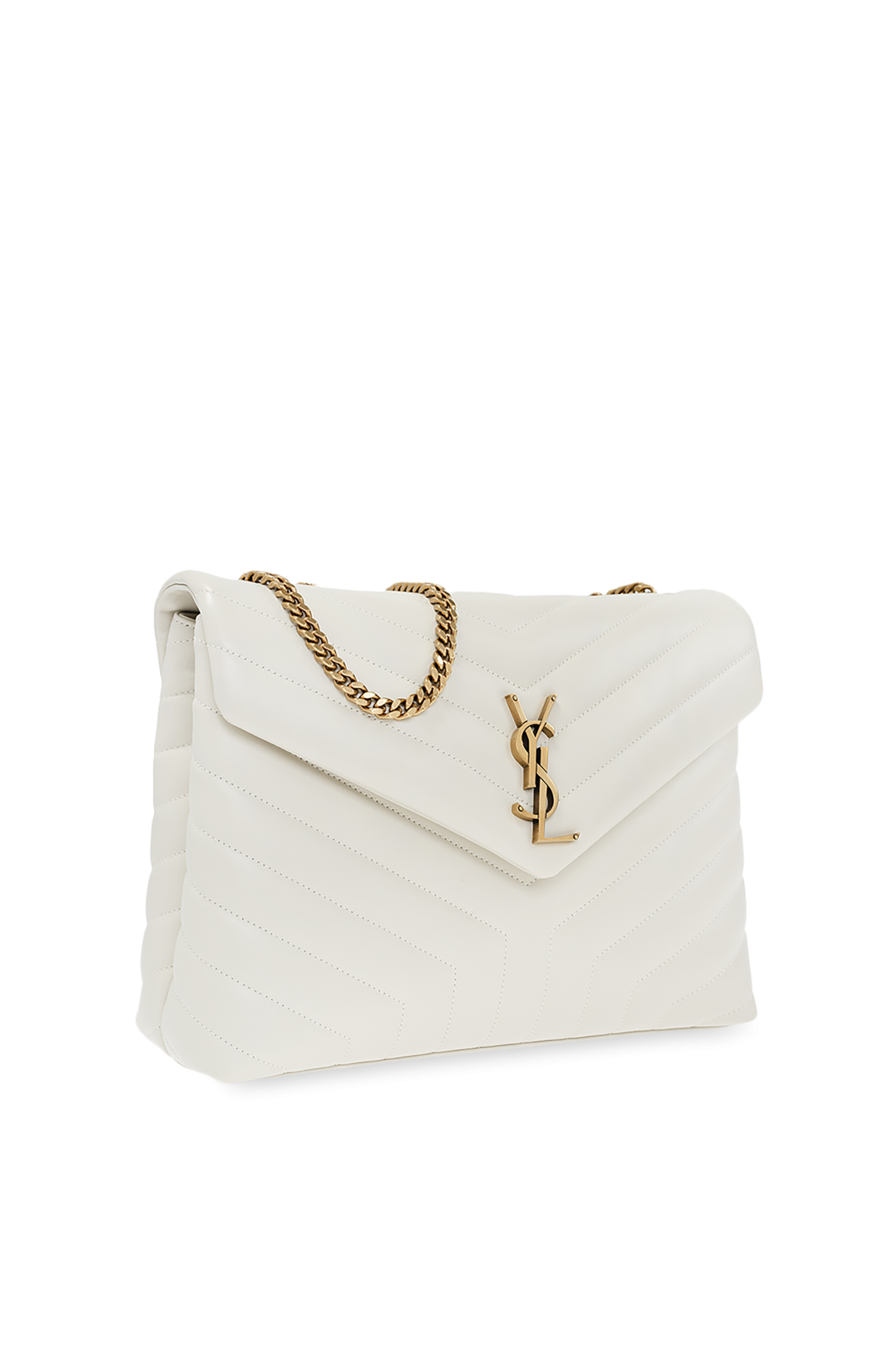 Kremowy Torba na rami LouLou Medium Saint Laurent Vitkac Polska